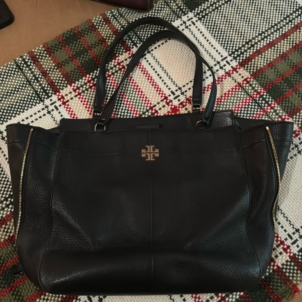 Tory Burch Ivy double sided zip tote handbag